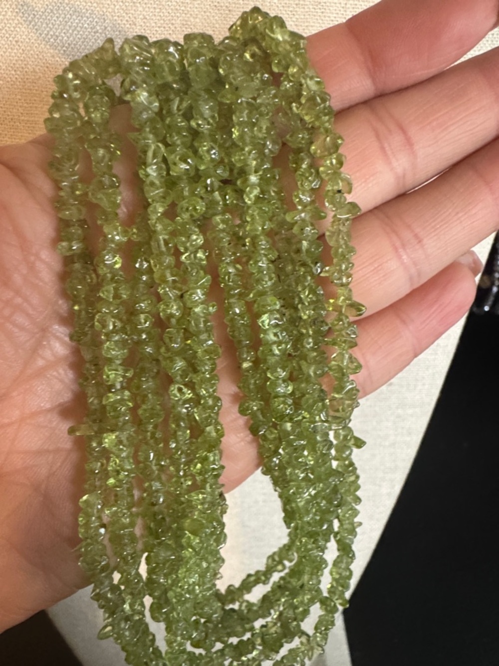 Silpada Multi-Strand Peridot Gemstone Necklace - Picture 2 of 4
